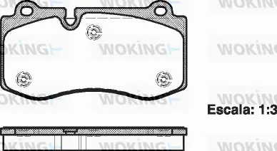 Brake Pad Set, disc brake (P13023.00)