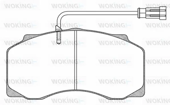 Brake Pad Set, disc brake (JSA 7613.40)