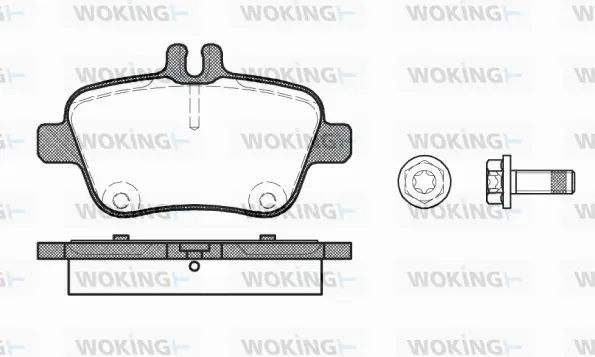 Brake Pad Set, disc brake (P15773.00)