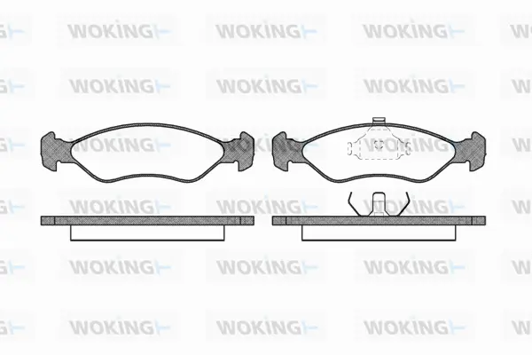 Brake Pad Set, disc brake (P3303.00)