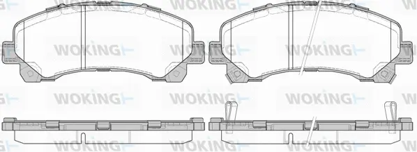Brake Pad Set, disc brake (P15073.00)