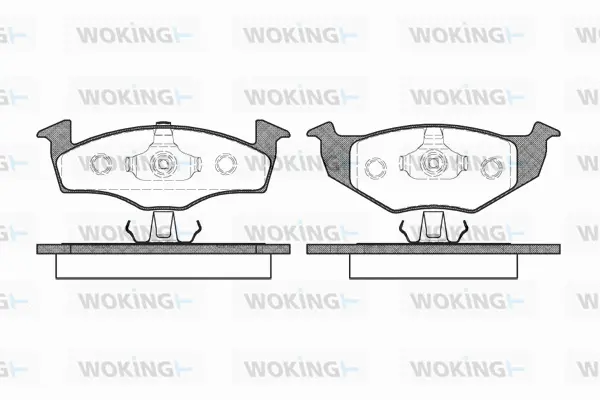 Brake Pad Set, disc brake (P7093.00)