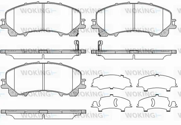 Brake Pad Set, disc brake (P15073.12)