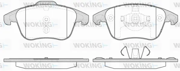 Brake Pad Set, disc brake (P13493.30)