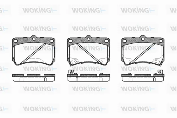 Brake Pad Set, disc brake (P3123.42)