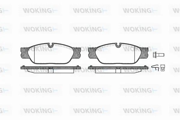 Brake Pad Set, disc brake (P6313.20)