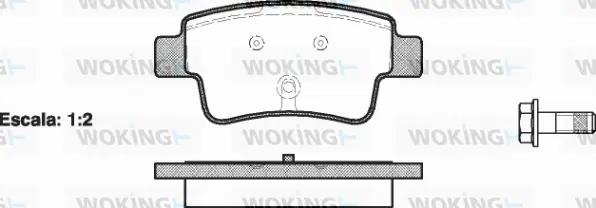 Brake Pad Set, disc brake (P10983.00)