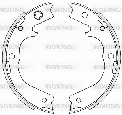 Brake Shoe, parking brake (Z4756.00)