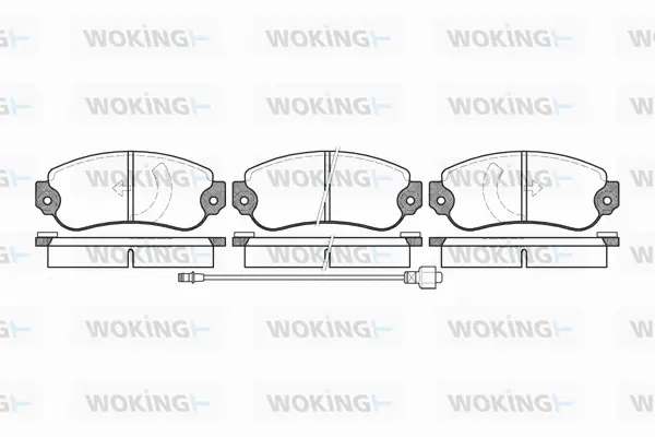 Brake Pad Set, disc brake (P1313.06)