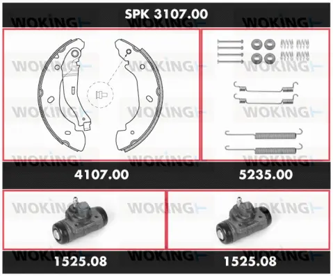 Brake Kit, drum brake (SPK 3107.00)