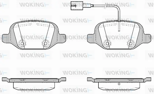 Brake Pad Set, disc brake (P6273.22)