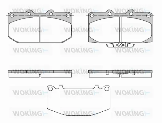 Brake Pad Set, disc brake (P4993.32)