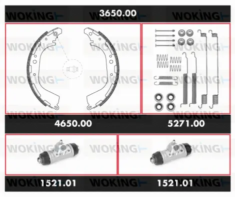 Brake Kit, drum brake (3650.00)