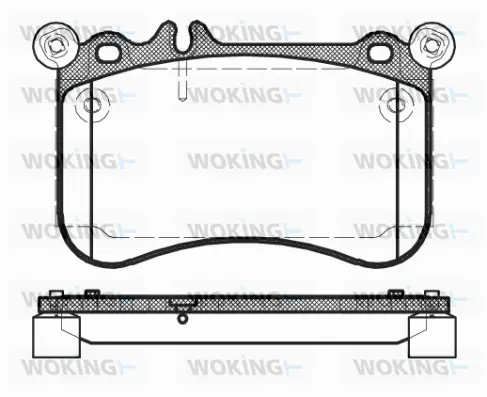 Brake Pad Set, disc brake (P15653.00)