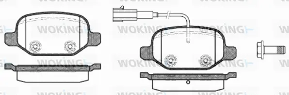 Brake Pad Set, disc brake (P6273.02)