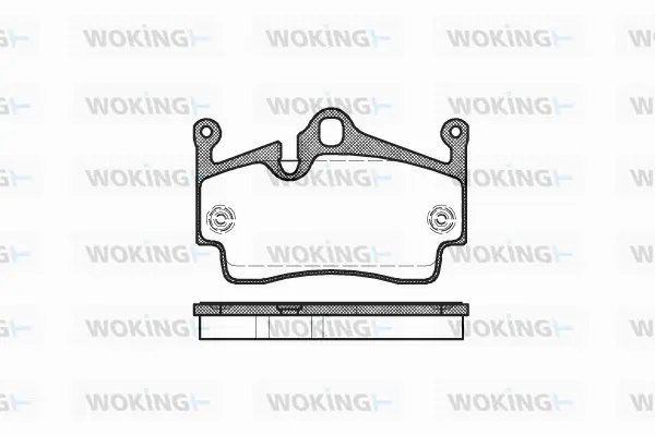 Brake Pad Set, disc brake (P10913.00)