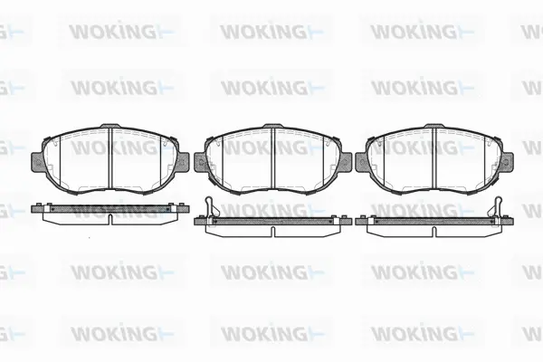 Brake Pad Set, disc brake (P5563.02)