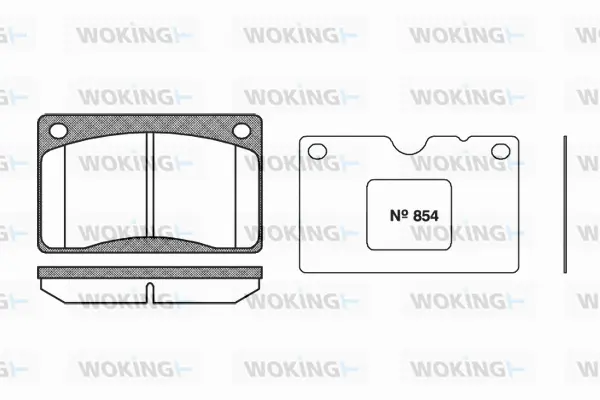 Brake Pad Set, disc brake (P1423.50)