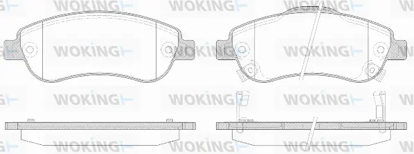 Brake Pad Set, disc brake (P13893.02)