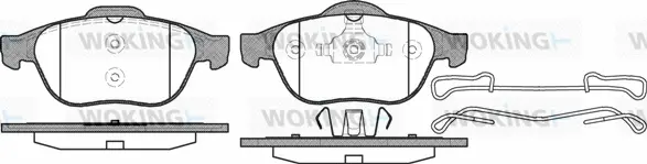 Brake Pad Set, disc brake (P9433.10)