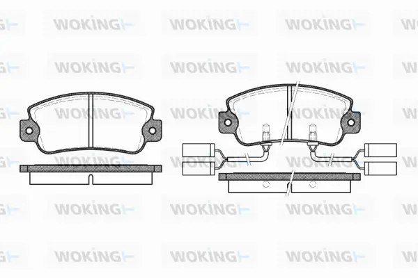 Brake Pad Set, disc brake (P1253.22)