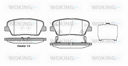 Brake Pad Set, disc brake (P13743.02)