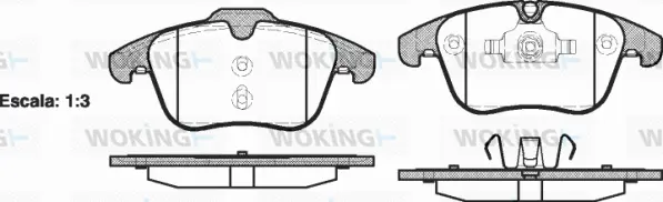 Brake Pad Set, disc brake (P13193.00)