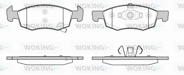 Brake Pad Set, disc brake (P17343.02)