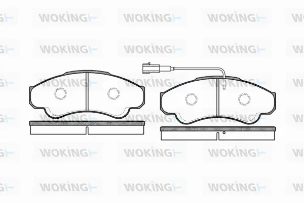 Brake Pad Set, disc brake (P8593.01)