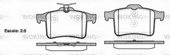Brake Pad Set, disc brake (P15283.00)