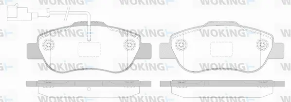 Brake Pad Set, disc brake (P10003.12)