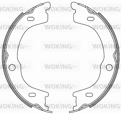 Brake Shoe, parking brake (Z4672.00)