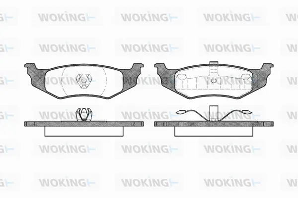 Brake Pad Set, disc brake (P5823.00)