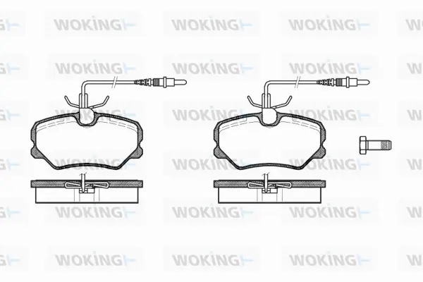 Brake Pad Set, disc brake (P3623.12)