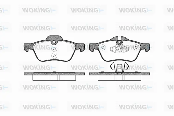 Brake Pad Set, disc brake (P9643.00)
