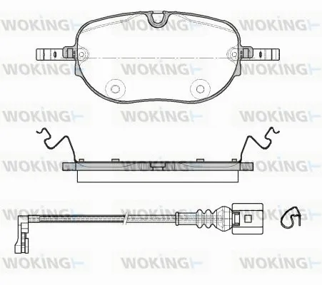 Brake Pad Set, disc brake (P18633.01)