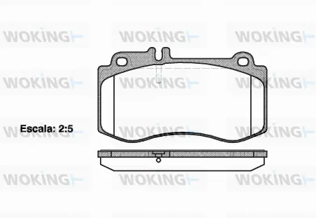 Brake Pad Set, disc brake (P15063.00)