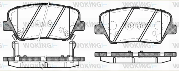 Brake Pad Set, disc brake (P15123.12)
