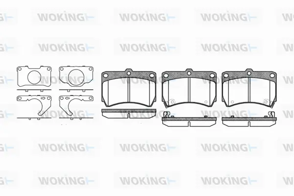 Brake Pad Set, disc brake (P3123.32)