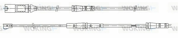 Warning Contact, brake pad wear (001201)