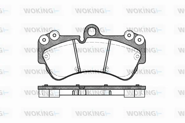 Brake Pad Set, disc brake (P8943.00)