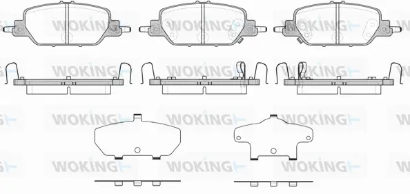 Brake Pad Set, disc brake (P16303.02)