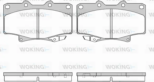 Brake Pad Set, disc brake (P5293.04)
