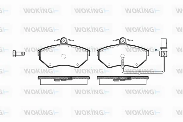 Brake Pad Set, disc brake (P7313.12)