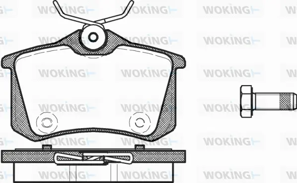 Brake Pad Set, disc brake (P3633.14)