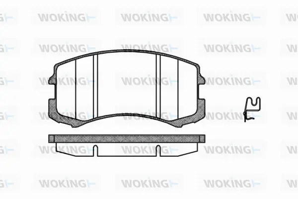 Brake Pad Set, disc brake (P8653.01)