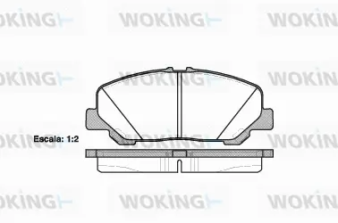 Brake Pad Set, disc brake (P13873.00)