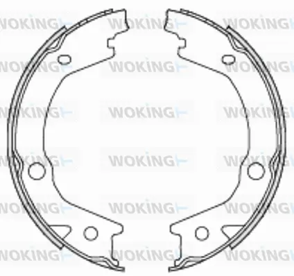 Brake Shoe, parking brake (Z4697.00)
