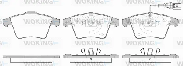 Brake Pad Set, disc brake (P11453.11)