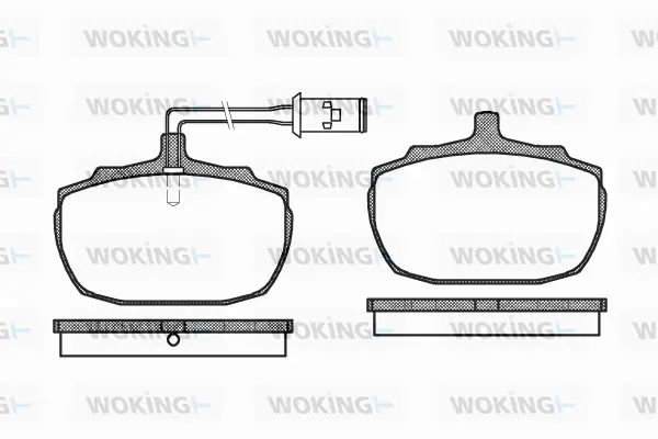 Brake Pad Set, disc brake (P1573.02)